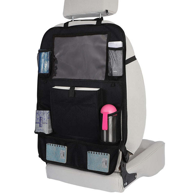 Organisateur de Siège Arrière Voiture – Rangement Multifonction avec Support Tablette, Porte-Gobelet et Pochettes