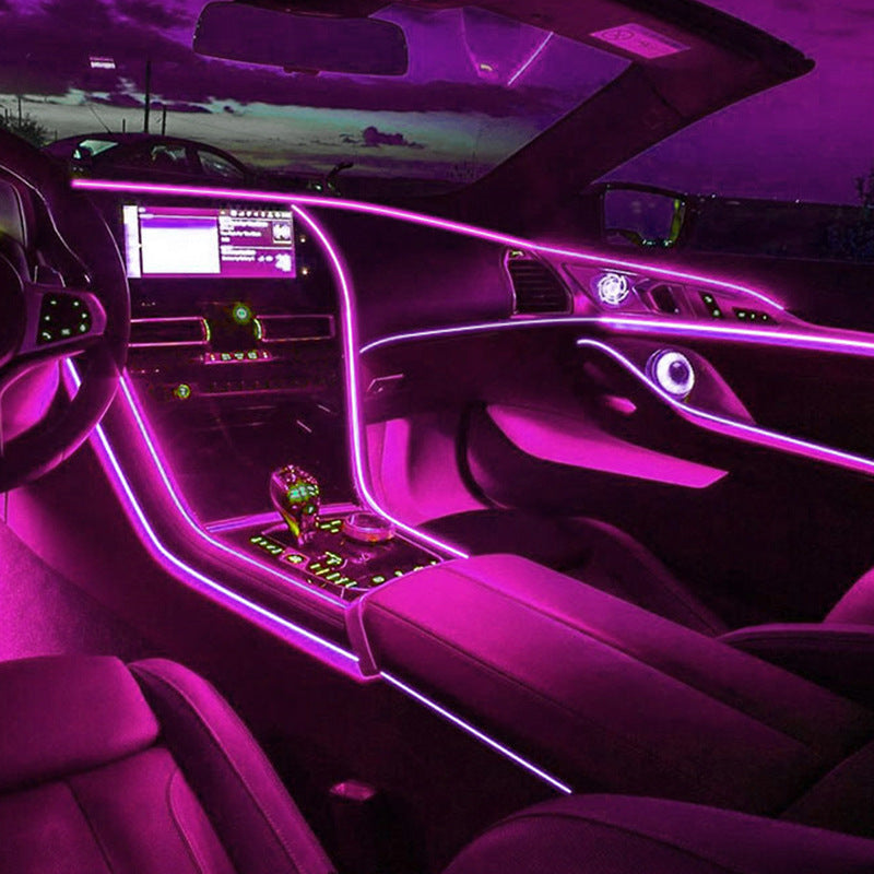 Bande LED Intérieure USB pour Voiture – Lumière Ambiance Multicolore, Facile à Installer, Effet Néon Unique