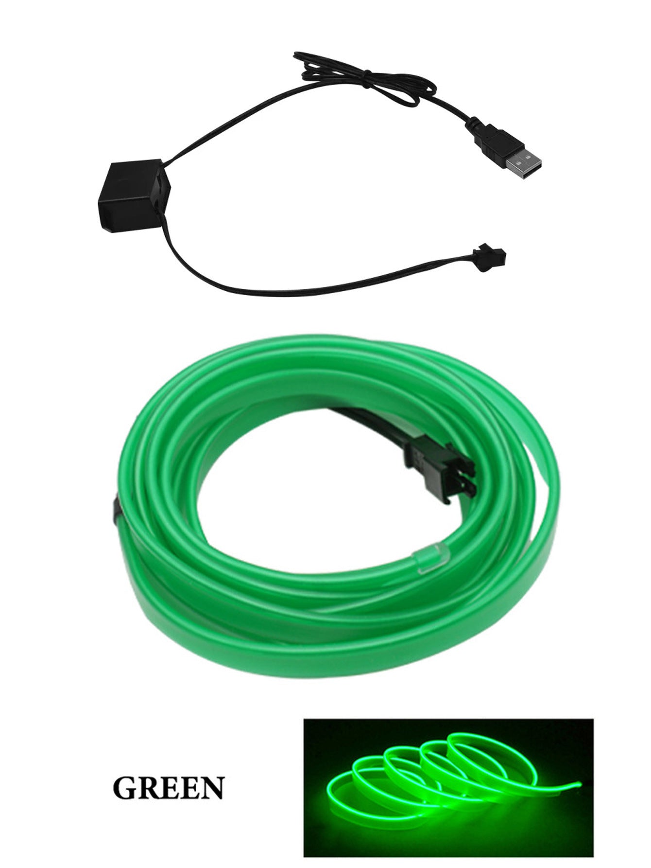 Bande LED Intérieure USB pour Voiture – Lumière Ambiance Multicolore, Facile à Installer, Effet Néon Unique