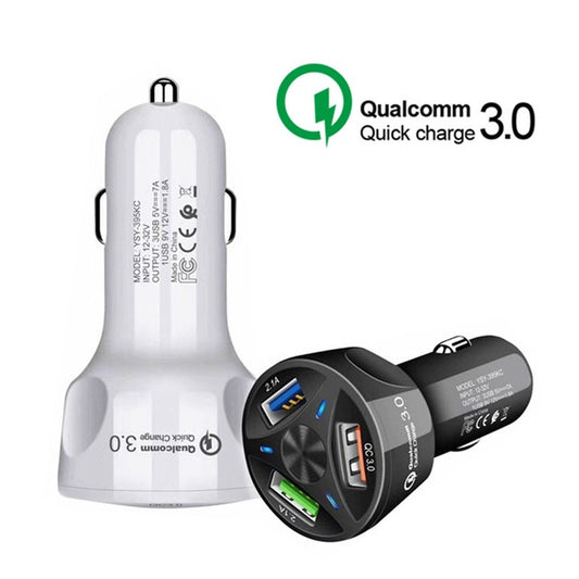 Chargeur Voiture 3 Ports USB – Charge Rapide QC3.0 | 7000mA | Intelligent & Sécurisé