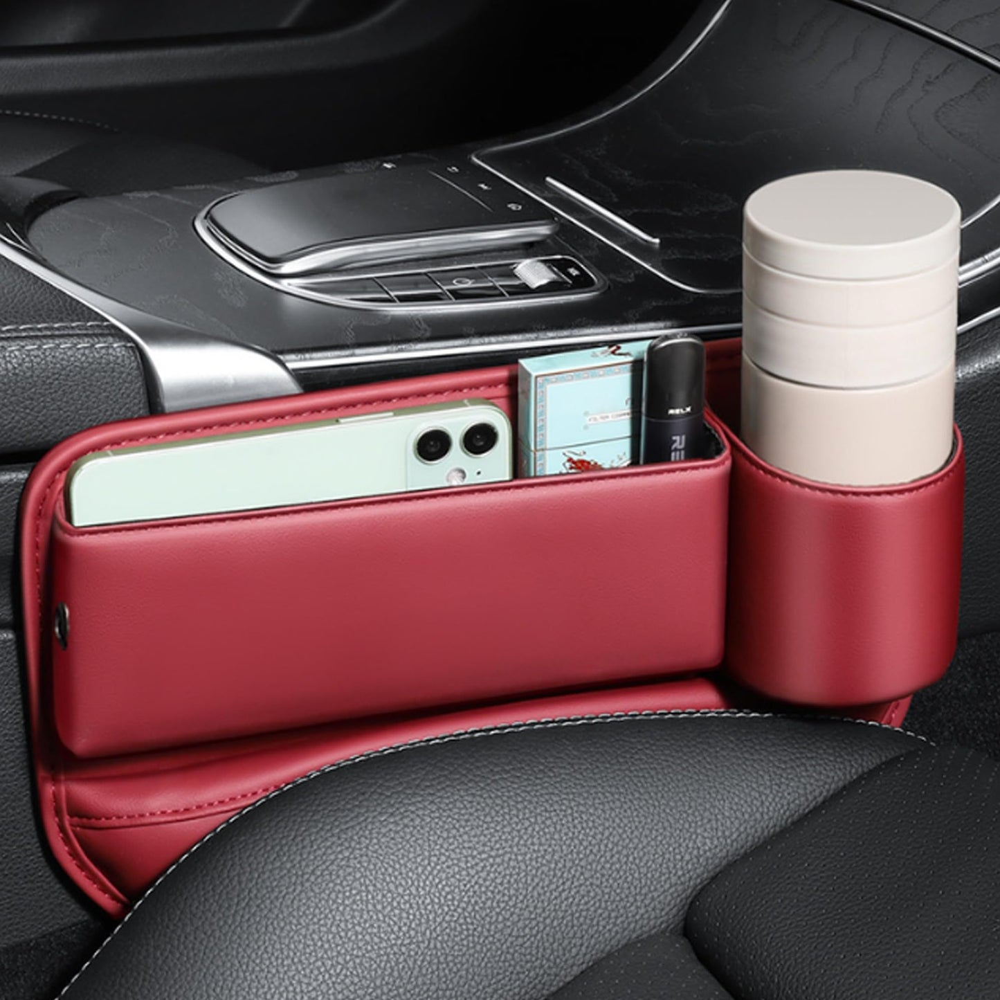 Rangement pour Siège Auto – Remplisseur d’Espace pour Téléphones, Clés, Lunettes – Accessoire Universel Voiture