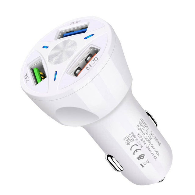 Chargeur Voiture 3 Ports USB – Charge Rapide QC3.0 | 7000mA | Intelligent & Sécurisé